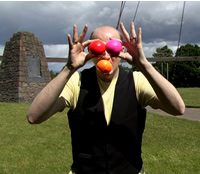 Set of 3 Large Juggling Scarves - Beginner Juggling Scarfs - Ball