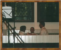 Steve getting Baptised on 6 May 2001 by Rev Dr Alasdair Black